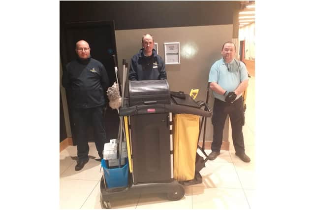 Employees at Castle Quay in Banbury's town centre. The toilet facilities at Castle Quay Shopping Centre in the Banbury town centre have been recognised at the annual Loo of the Year awards ceremony. (Submitted photo)