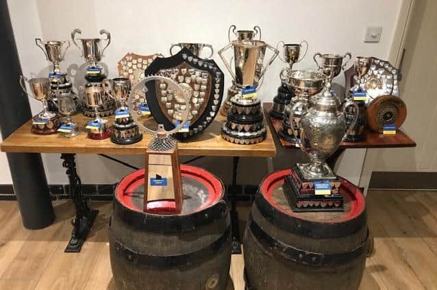Trophy time for Banbury Star cyclists at their annual awards and dinner held at Hook Norton Brewery