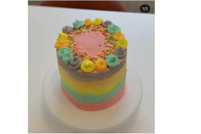 Cake which won Jessica Bishop a lockdown 'bake-off' among her friends (Image from Jessica Bishop)