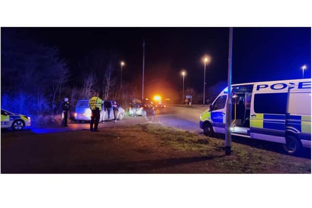 Officers from the Banbury Night Safe team responded to a road traffic collision near the village of Middleton Cheney late tonight, Saturday January 8.