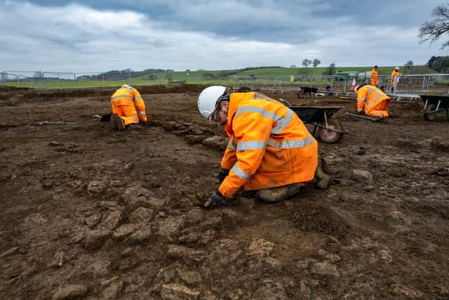 Archaeologists excavating a wealthy Roman trading settlement, known as Blackgrounds