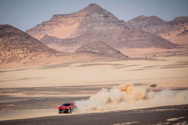 Bahrain Raid Xtreme's Sebastien Loeb and Fabian Lurquin during stage 9 of Rally Dakar 2022 around Wadi Ad Dawasir, Saudi Arabia (PICTURE BY MARCELO MARAGNI)