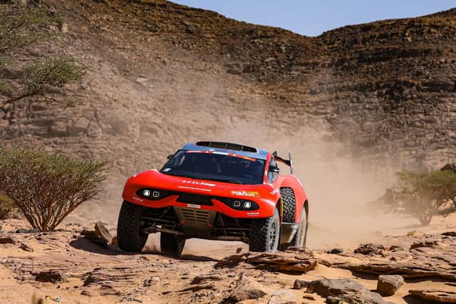 Orlando Terranova and Dani Oliveras in their BRX Prodrive Hunter during Stage 9 of the Dakar Rally (PICTURE Julien Delfosse / DPPI)