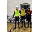 Shipston Cycling Club member Robin Hughes with support team completed the Rapha Festive 500 challenge within 24 hours to benefit the Cyclists Fighting Cancer charity (Submitted photo)
