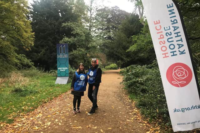 Carley Lambourne from Hook Norton, who is the KHH community engagement manager, at a recent Oxford Half (Submitted photo)