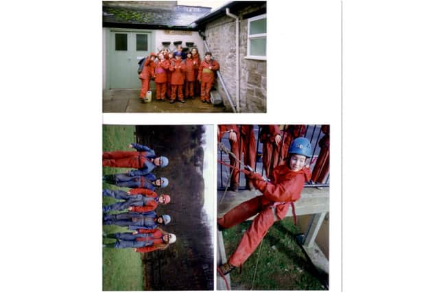 Dashwood School students in 1998 on a woodlands trip with abseiling (Submitted photo)