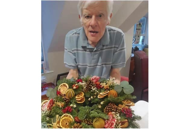 Residents at Barchester’s Glebefields care home in Drayton, Banbury won a floristry competition run by London-based florists, Blooming Haus. (Submitted photo)