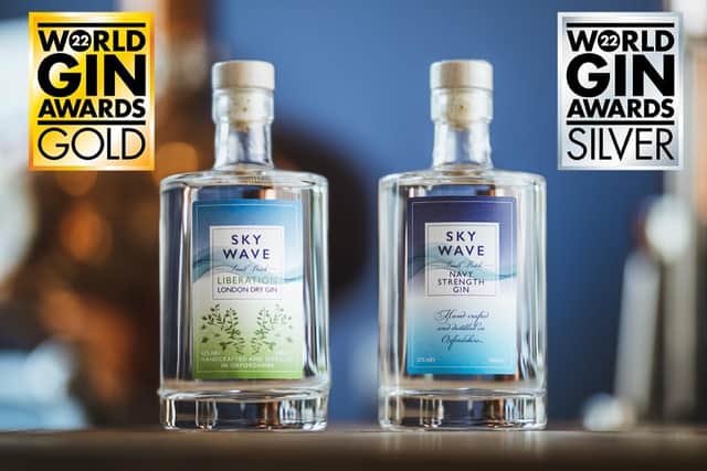 Award winning Liberation and Navy Strength from Sky Wave Gin based in Bicester (Submitted photo)