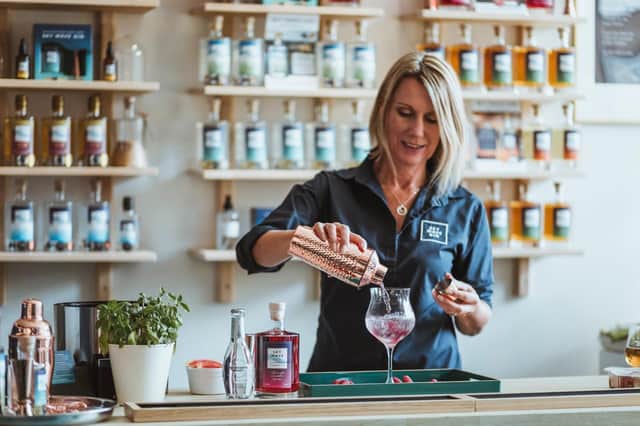 Pictured: Rachel Hicks, owner of Sky Wave Gin, which has won a gold and silver medal at the prestigious World Gin Awards. (Submitted photo)