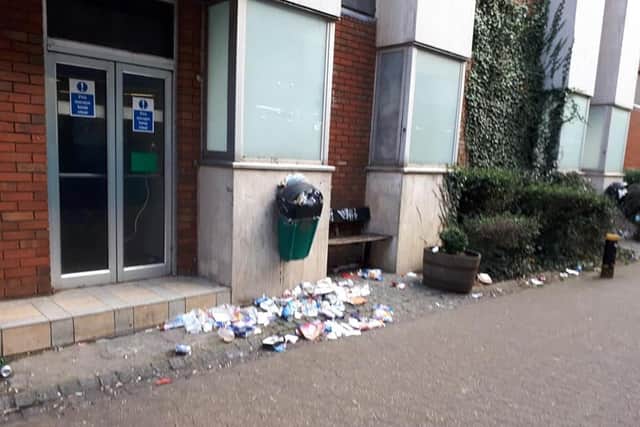 Malthouse Walk's litter problem has been a big talking point on social media