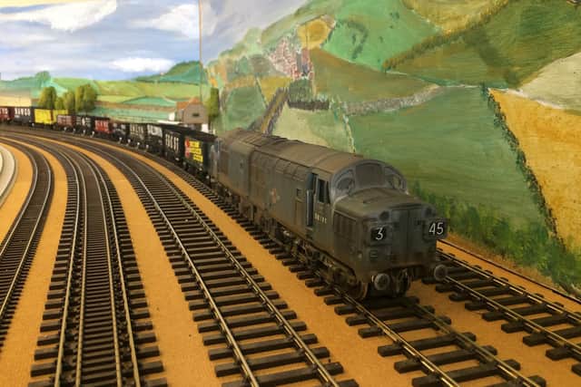 The running track for the Banbury & District Model Railway Club