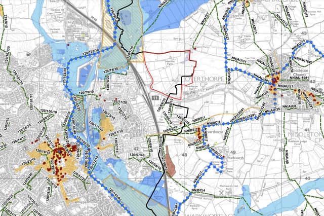 The area outlined in red covering Huscote Farm has been submitted in the request to Cherwell and West Northants councils