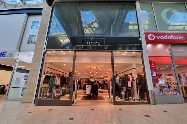 Castle Quay Shopping Centre in the town centre of Banbury has announced the opening of a new fashion store called Hope, which specialises in denim and casual wear for men and women.
