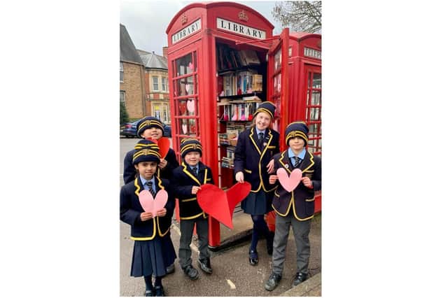 Pupils at St John’s Priory School in Banbury marked Valentine’s Day by spreading love and happiness both within and outside their school community. (Submitted photo)