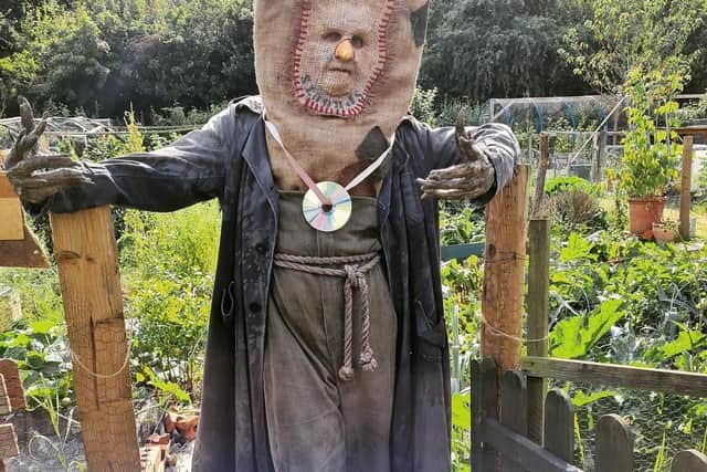Scarecrow Clarty, played by Tim Plester, in Mackenzie Crook's Worzel Gummidge