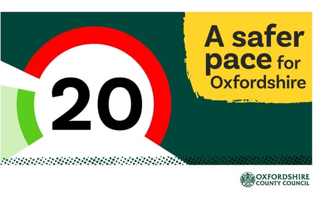 Group launches petition in support of 20mph speed limits across Banbury (Image from Oxfordshire County Council)