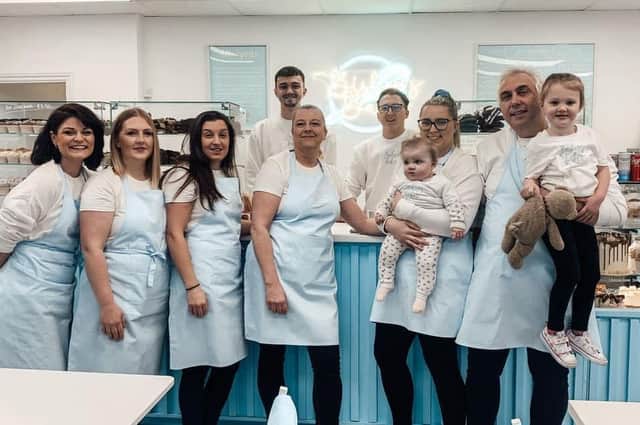 The team at Bishop's Bakes shop, which opened in Parsons Street of the town centre of Banbury on February 18. (photo by Amandine Welbourn)