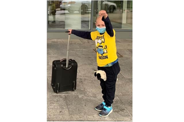 A team of six people will take on the London Marathon as a fundraising challenge to help the charity Freddie's Future, which is named after Eight-year-old Freddie Croft is battling a rare childhood cancer called Ewing’s sarcoma (photo from the Freddie's Future website)