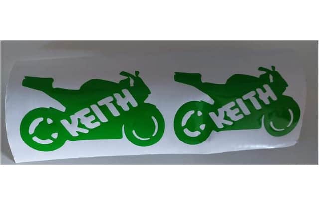 These stickers are being sold in memory of Banbury resident Keith Green to help cover the cost of his funeral