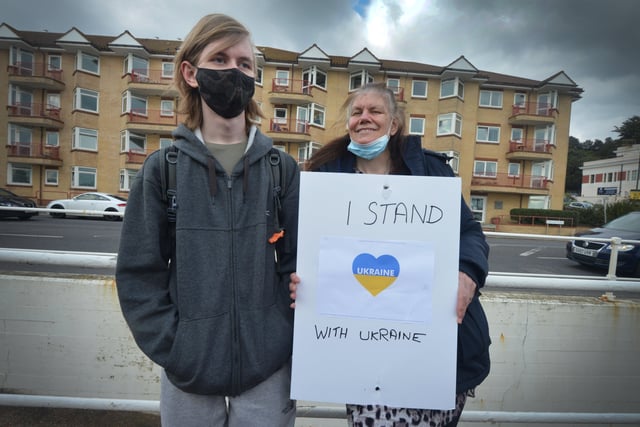 Hastings Supports Ukraine rally 6/3/22. SUS-220603-154344001