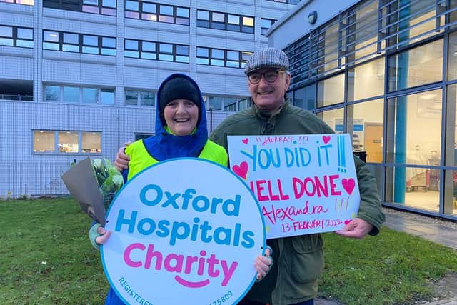 Alexandra Williams and husband Nick, whose life was saved by surgeons at the Oxford Heart Unit