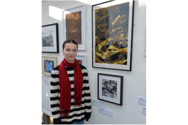 Elizabeth Blackie the youth overall winner at the Heseltine Gallery’s biennial Focus On Photography exhibition (Photo by Geoff Carverhill)