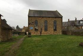 16th century Middleton Cheney Baptist Church, including cemetery up for sale near Banbury (photo from Savills estate agents listing on Rightmove.com)