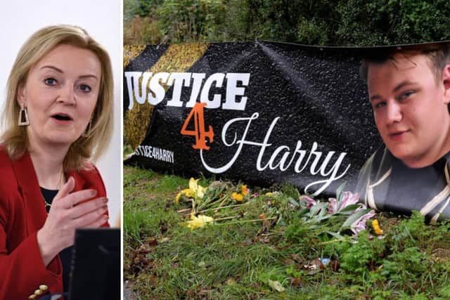 Liz Truss pledged not to give up attempts to get justice for Harry Dunn and his family