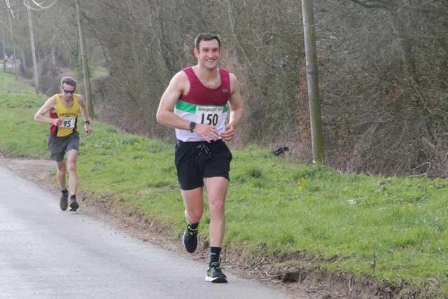 Banbury Harriers' first finisher Francis Varney