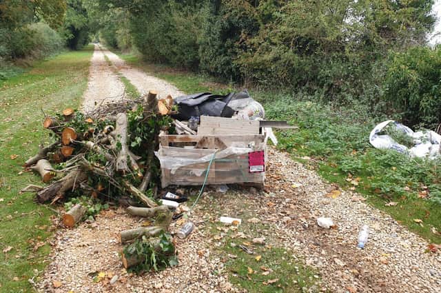 Campaign launched across Oxfordshire to SCRAP fly tipping by making sure people know their responsibilities when it comes to disposing of their waste. (photo from Oxfordshire County Council)