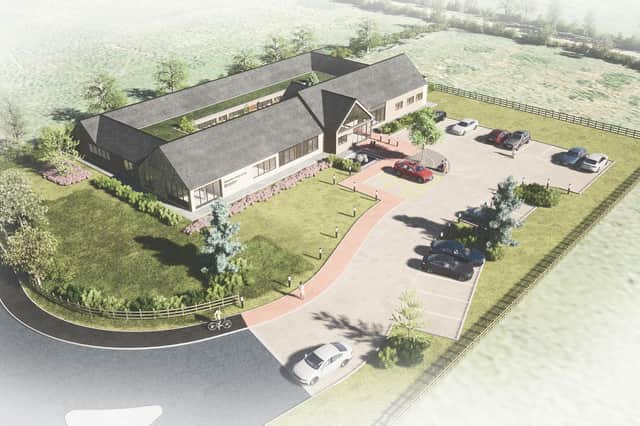 An artist's impression of the planned care centre, Alexandra House of Joy, in Bicester