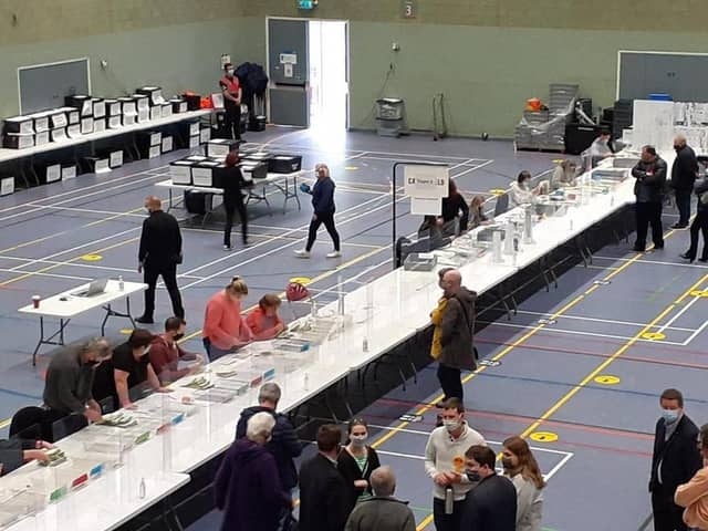 Last year's election count at Spiceball Sports Centre where an error happened and a Labour won seat was awarded to the Conservatives