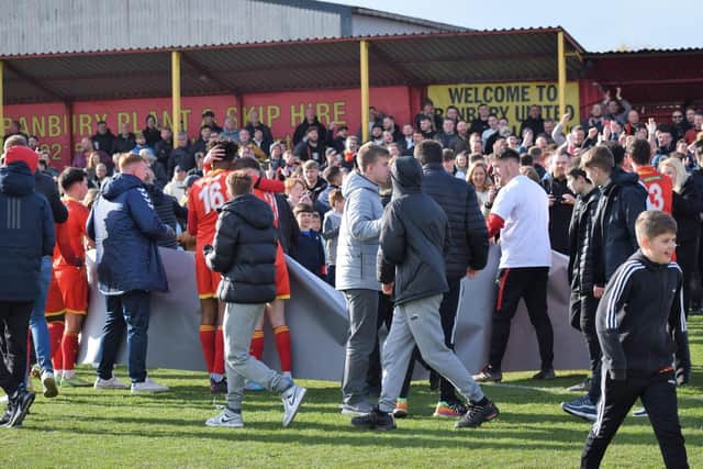 A huge crowd of over 1,800 enjoyed Saturday's game and celebrations