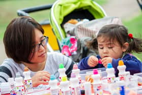 Chiaki Tachikawa and Leila Haider enjoy a Sanctuary Housing Banbury Summerfest event - do their volunteers deserve an award?