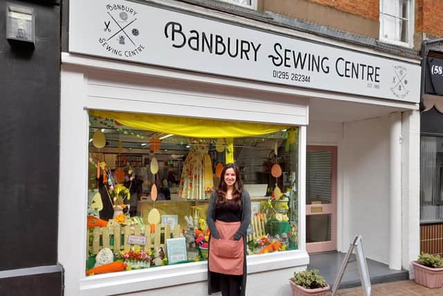 Amy-Leigh Brennan-Rogers the owner of the Banbury Sewing Centre