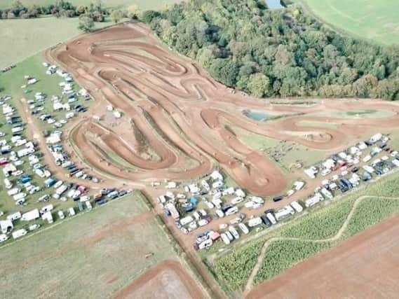 A view of the motocross track submitted in the planning application