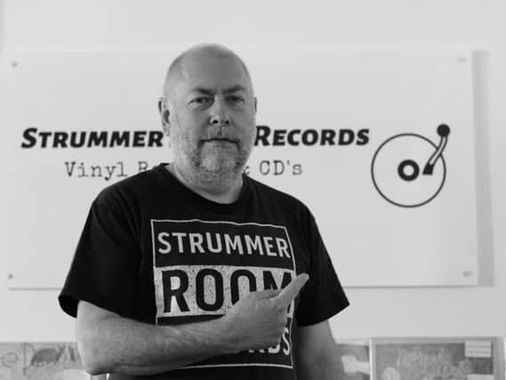 Chris Oakes owner of Strummer Room Records in Banbury was just awarded Record Store of the Month by the Record Tokens Gift Voucher team.