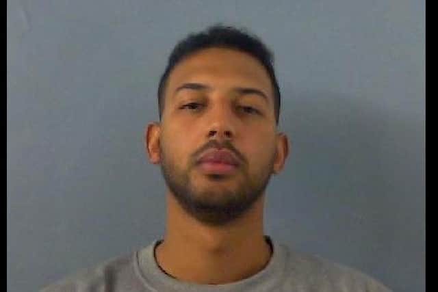 Lewis Abubakar, aged 29, is wanted by police after he absconded from lawful custody in Banbury yesterday, Thursday April 15. (Image from Thames Valley Police)