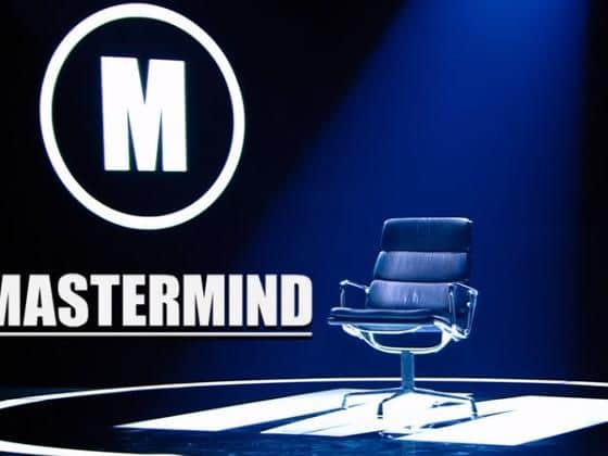 The Mastermind chair ready for the contestants