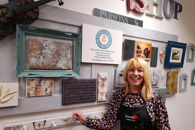 Deb Hunt, who runs the home decor business Doodledash Interiors in Parsons Street of the town centre, has seen the upcycling side of her business really grow during the pandemic