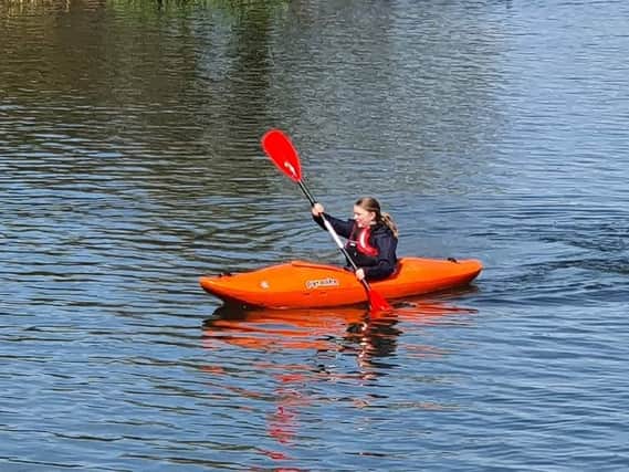 The Lions Club of Banbury has made a donation for the Banbury Sea Cadets to buy a new kayak for the club. (Image from Banbury Sea Cadet and the Lion Club)