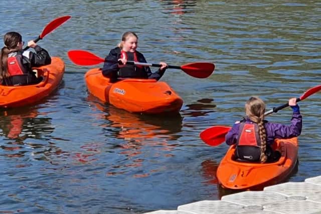 The Lions Club of Banbury has made a donation for the Banbury Sea Cadets to buy a new kayak for the club. (Image from Banbury Sea Cadet and the Lion Club)