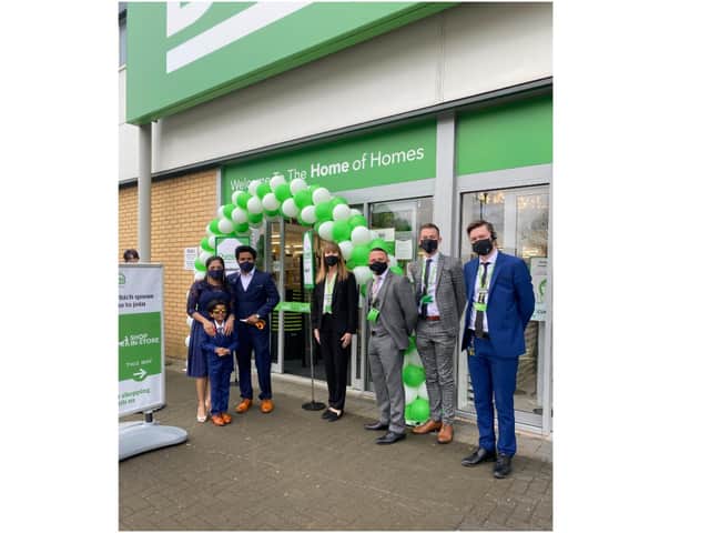 The Dunelm Banbury store, which has almost doubled in size, was officially opened by Facebook Community Support local hero, Prabhu Natarajan and his family