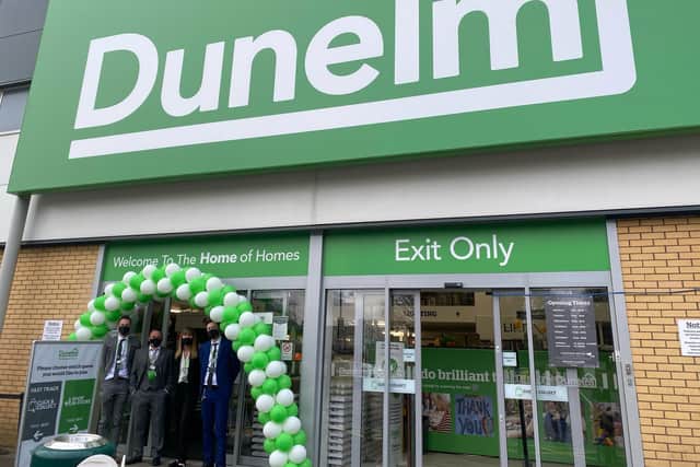 The new 32,600 square foot Dunelm store opened on April 12