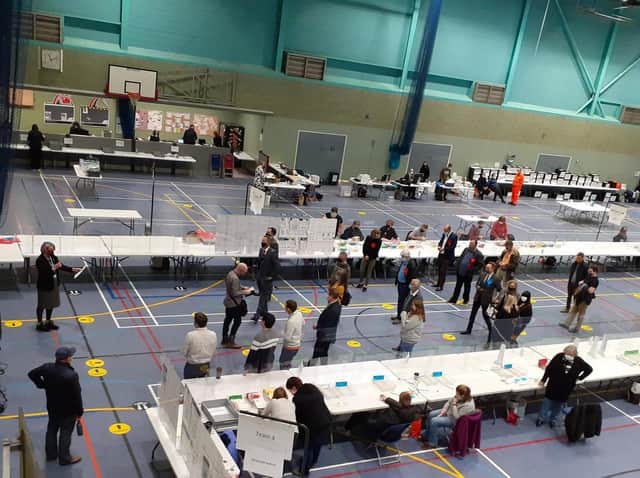 The count for the Cherwell District Council elections was held at the Spiceball Leisure Centre in Banbury