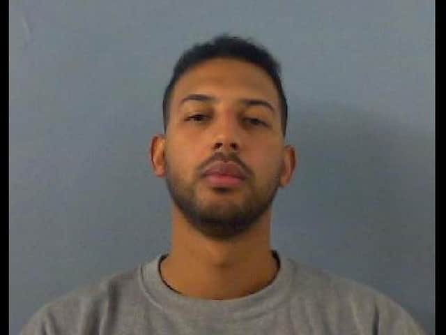Lewis Abubakar, aged 29, is wanted by police after he absconded from lawful custody in Banbury on April 15. (Image from Thames Valley Police)