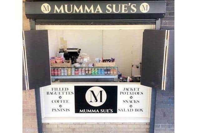 Mumma Sue's takeaway snack bar is located on Orchard Way between On Ho Chinese takeaway and Isaac’s Lords & Ladies salon.