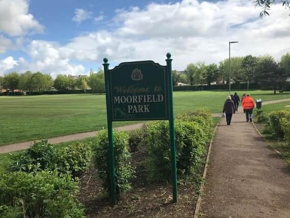 In Grimsbury, the 5K health walk connects St Leonard’s School and the Dashwood Academy to Moorfield Park. (Image from Cherwell District Council)