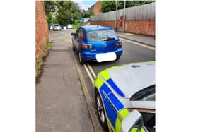 Officers with the Thames Valley Police 'Roads Policing' unit seized a blue Mazda 3 car today (Tuesday May 25) in Banbury. (Image from TVP Roads Policing Tweet)