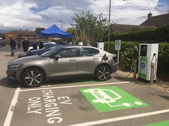 Park and Charge hub at Cattle Market car park in Bicester (Image from Oxfordshire County Council)